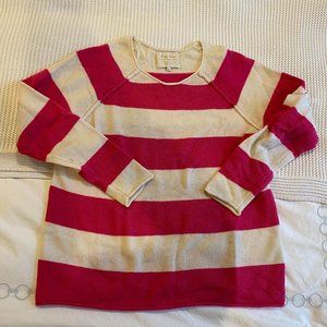 Pink & White striped sweater